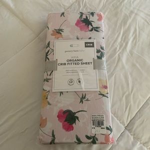 Pottery Barn kids Aria Organic Cotton Crib Sheet